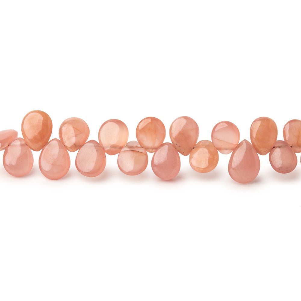 4x3-6x5mm Rhodochrosite Plain Pear Beads 7.5 inch 68 pieces (ONLINE ORDER ONLY)