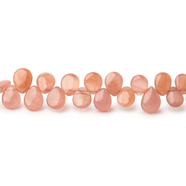 4x3-6x5mm Rhodochrosite Plain Pear Beads 7.5 inch 68 pieces (ONLINE ORDER ONLY)