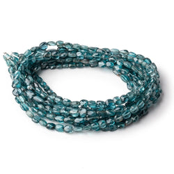 4x3-6x5mm Teal Moss Kyanite Faceted Oval Nugget Beads 16 inch 66 pieces (ONLINE ORDER ONLY)