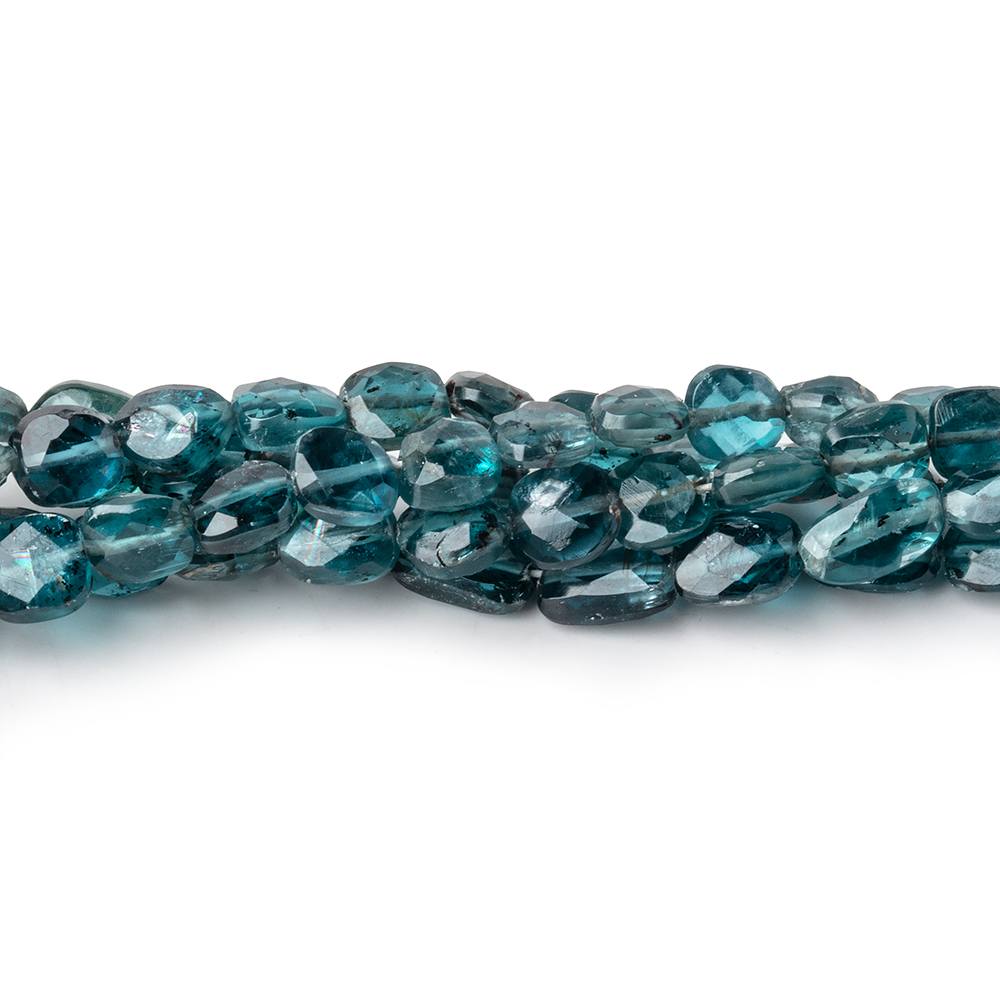 4x3-6x5mm Teal Moss Kyanite Faceted Oval Nugget Beads 16 inch 66 pieces (ONLINE ORDER ONLY)