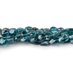 4x3-6x5mm Teal Moss Kyanite Faceted Oval Nugget Beads 16 inch 66 pieces (ONLINE ORDER ONLY)