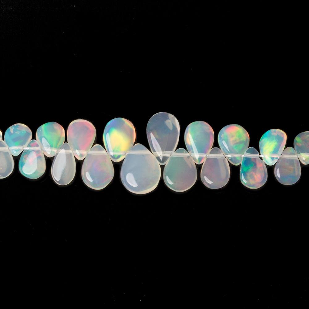 4x3-7x5mm Ethiopian Opal Plain Pears 8 inch 75 beads (ONLINE ORDER ONLY)