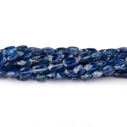 4x3.5-6x4mm Kyanite Faceted Oval Nuggets 17.75 inch 70 Beads (ONLINE ORDER ONLY)
