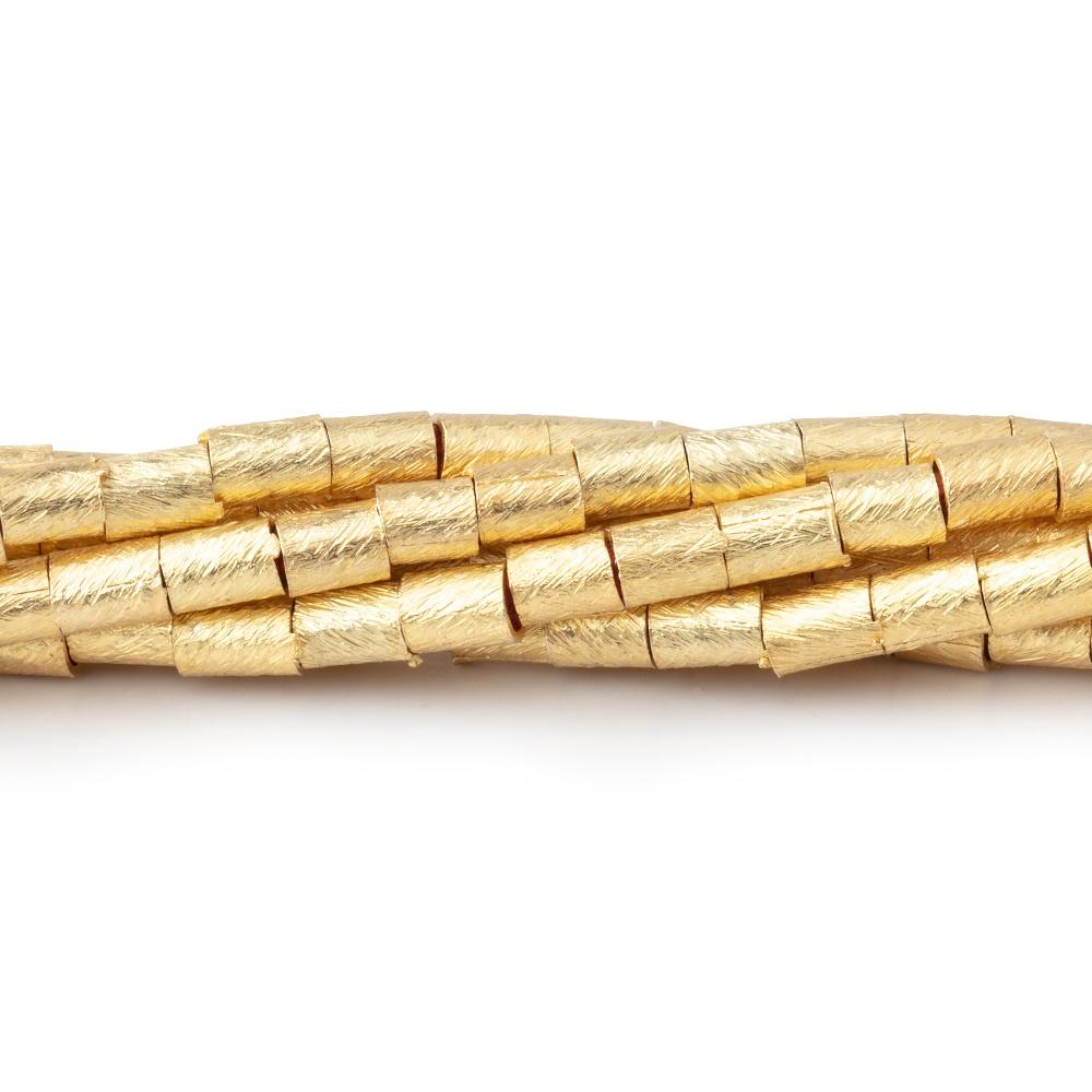 4x3mm Brushed Tube Beads 8 inch 48 pieces (ONLINE ORDER ONLY)