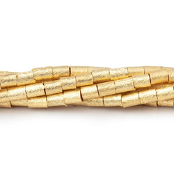 4x3mm Brushed Tube Beads 8 inch 48 pieces (ONLINE ORDER ONLY)