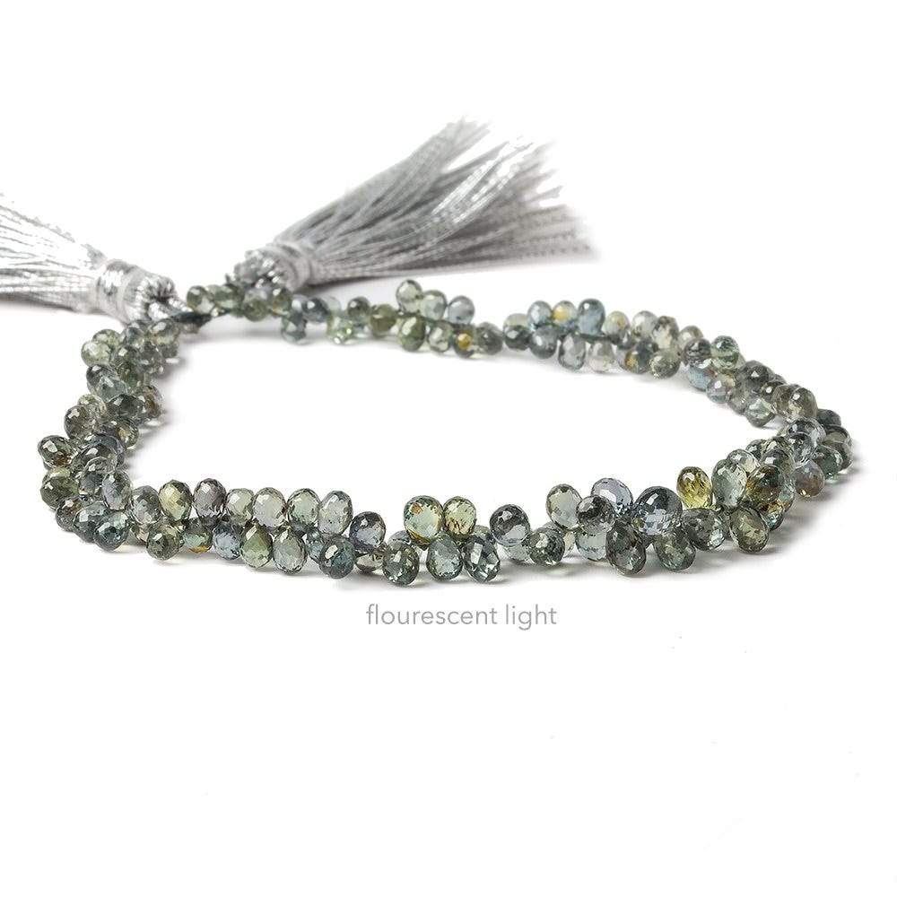 4x3mm Color Change Sapphire Tear Drop Briolette 8.5 inch 130 pieces (ONLINE ORDER ONLY)