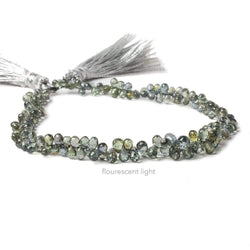 4x3mm Color Change Sapphire Tear Drop Briolette 8.5 inch 130 pieces (ONLINE ORDER ONLY)