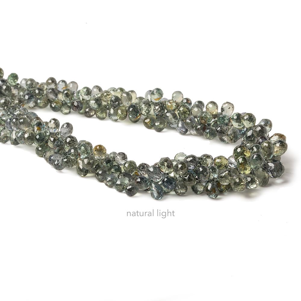 4x3mm Color Change Sapphire Tear Drop Briolette 8.5 inch 130 pieces (ONLINE ORDER ONLY)