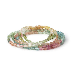 4x3mm Multi Color Tourmaline Plain Oval Beads 16 inch 110 pieces AA (ONLINE ORDER ONLY)