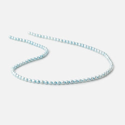 4x3mm Powder Blue Straight Drill Oval Pearl Beads 15 inch 96 pieces (ONLINE ORDER ONLY)