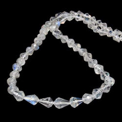 4x3mm Rainbow Moonstone Petite Faceted Tear Drop 14.5 inch 77 Beads (ONLINE ORDER ONLY)