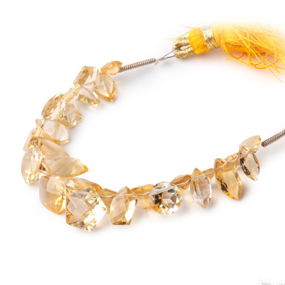 4x4-11x6mm Citrine Faceted Mixed Shaped Beads 3.5 inch 26 pieces AAA (ONLINE ORDER ONLY)