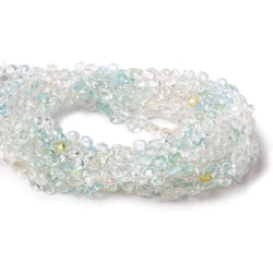 4x4-5x5mm White & Blue Beryl faceted heart beads 16 inch 160 pieces A (ONLINE ORDER ONLY)