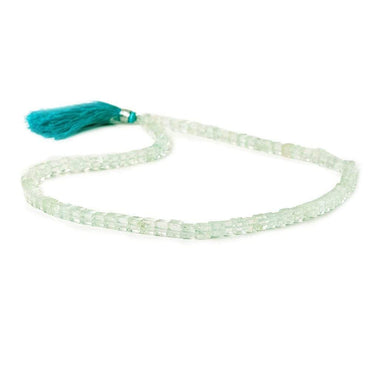 4x4mm Aquamarine Plain Cubes 16 inch 88 beads A (ONLINE ORDER ONLY)