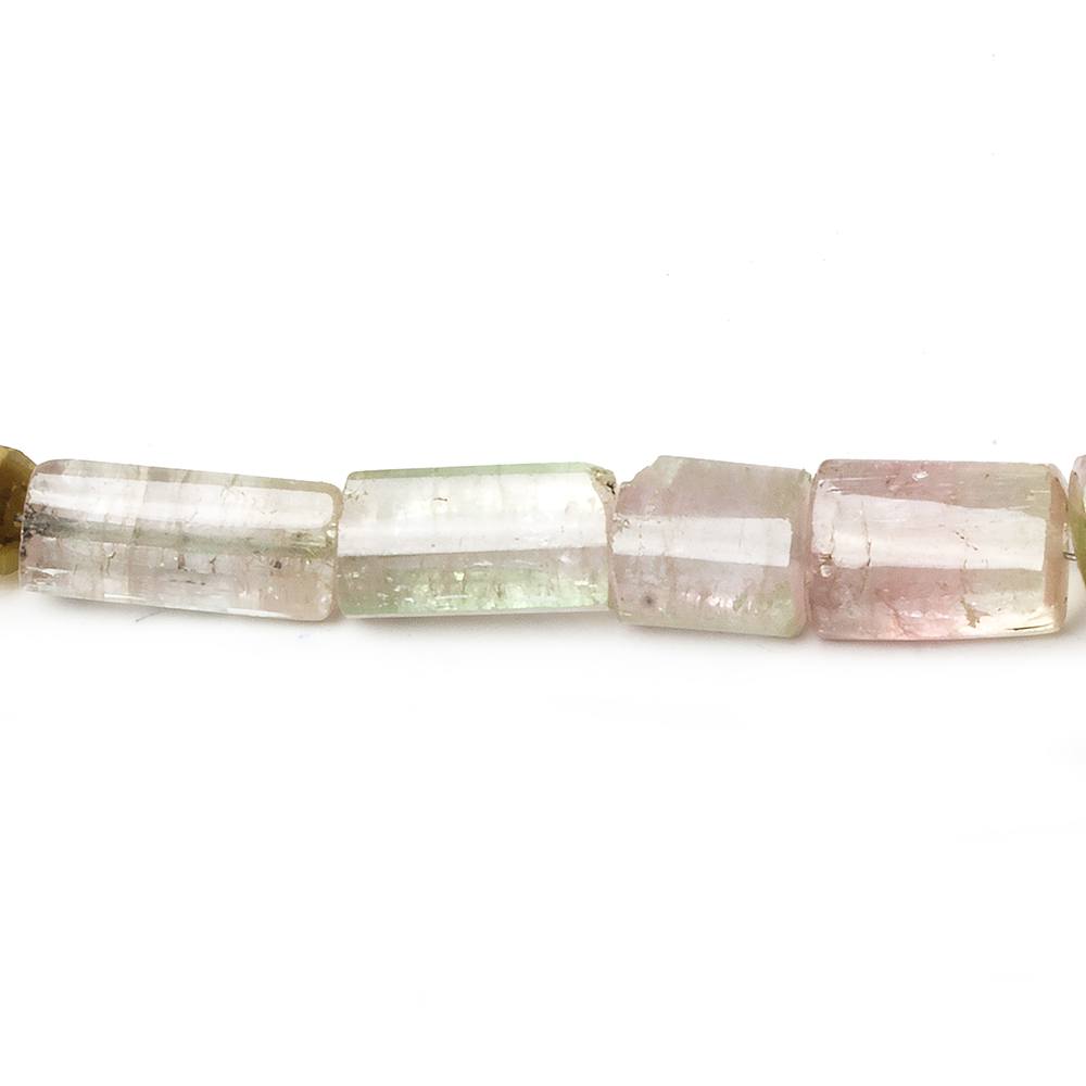 4x5-15x5mm Multi Color Tourmaline plain tube beads 16 inch 42 pieces A Grade (ONLINE ORDER ONLY)