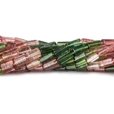 4x6-8x6mm Multi color Tourmaline Faceted Tubes 15 inch 52 beads AA (ONLINE ORDER ONLY)