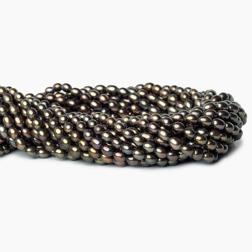 4x6mm Bronze Freshwater Pearl Straight Drill Oval 66 pieces (ONLINE ORDER ONLY)
