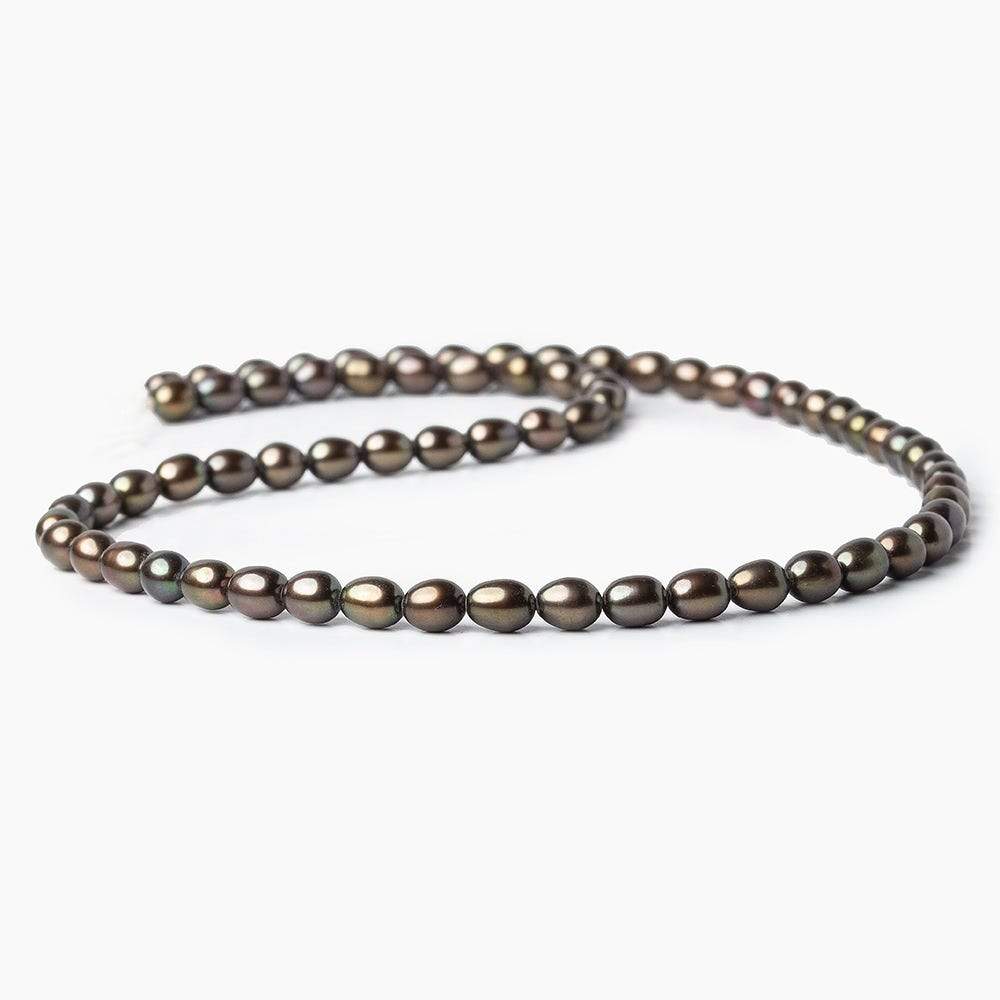 4x6mm Bronze Freshwater Pearl Straight Drill Oval 66 pieces (ONLINE ORDER ONLY)