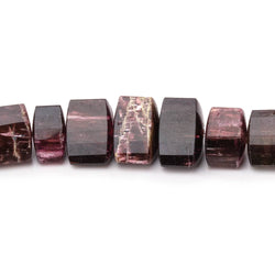4x7-14x10mm Pink Tourmaline Faceted Trillion Beads 16.5 inch 52 pieces AA (ONLINE ORDER ONLY)