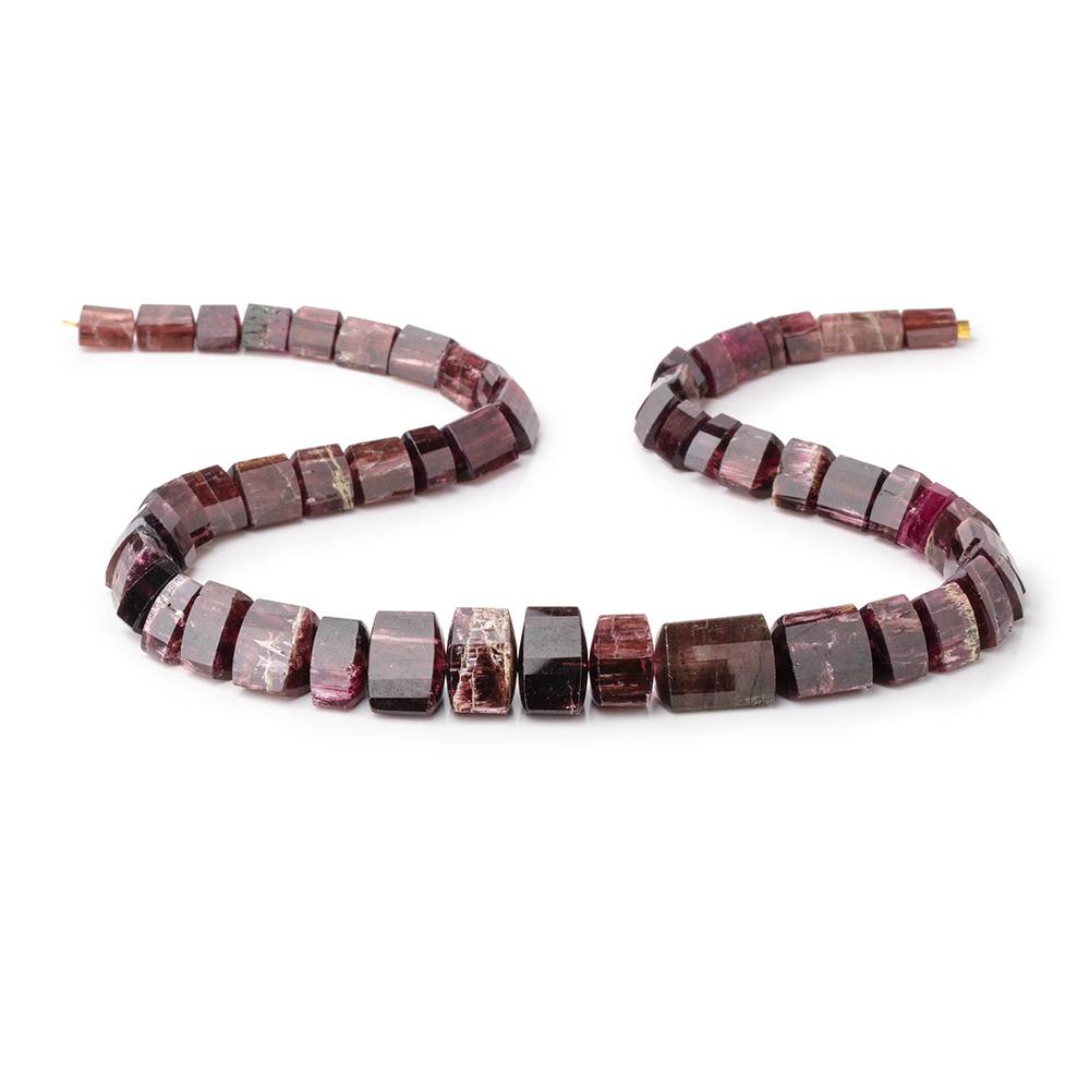 4x7-14x10mm Pink Tourmaline Faceted Trillion Beads 16.5 inch 52 pieces AA (ONLINE ORDER ONLY)