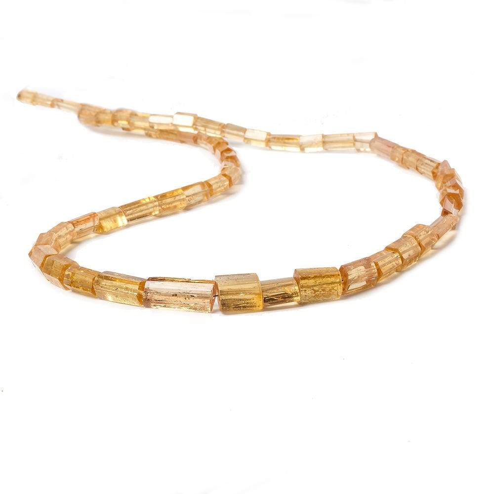 4x7-16x7mm Imperial Topaz plain tube beads 19 inch 58 pieces (ONLINE ORDER ONLY)