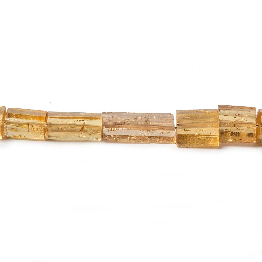 4x7-16x7mm Imperial Topaz plain tube beads 19 inch 58 pieces (ONLINE ORDER ONLY)