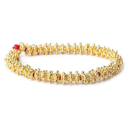 4x7mm 22kt Gold Plated Copper Star Spacer with Twisted Rope Rings 8 inch 51 pieces (ONLINE ORDER ONLY)
