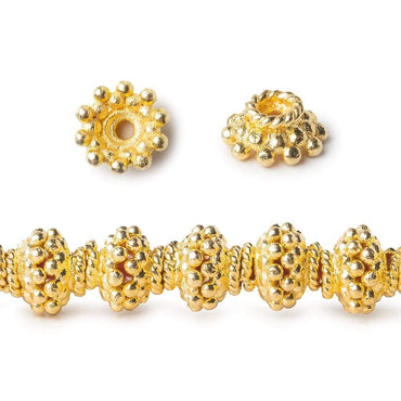 4.5x8.5mm 22kt Gold Plated Copper Bead Cap (ONLINE ORDER ONLY)