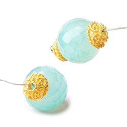 4x8mm 22kt Gold Plated Copper Bead Cap 8 inch 54 pieces (ONLINE ORDER ONLY)