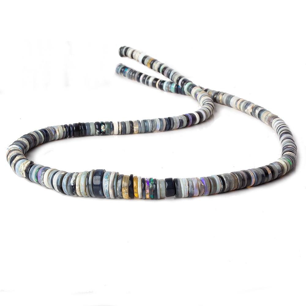 5-10mm Australian Multi Color Opal Heshi Beads 18 inc 285 pieces (ONLINE ORDER ONLY)
