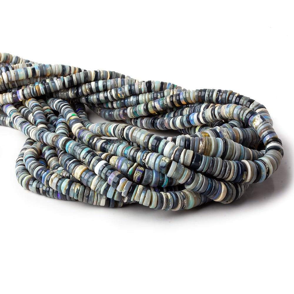 5-10mm Australian Multi Color Opal Heshi Beads 18 inc 285 pieces (ONLINE ORDER ONLY)