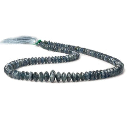 5-9mm Blue Sapphire German Faceted Rondelle Beads 16 inch 136 pieces (ONLINE ORDER ONLY)
