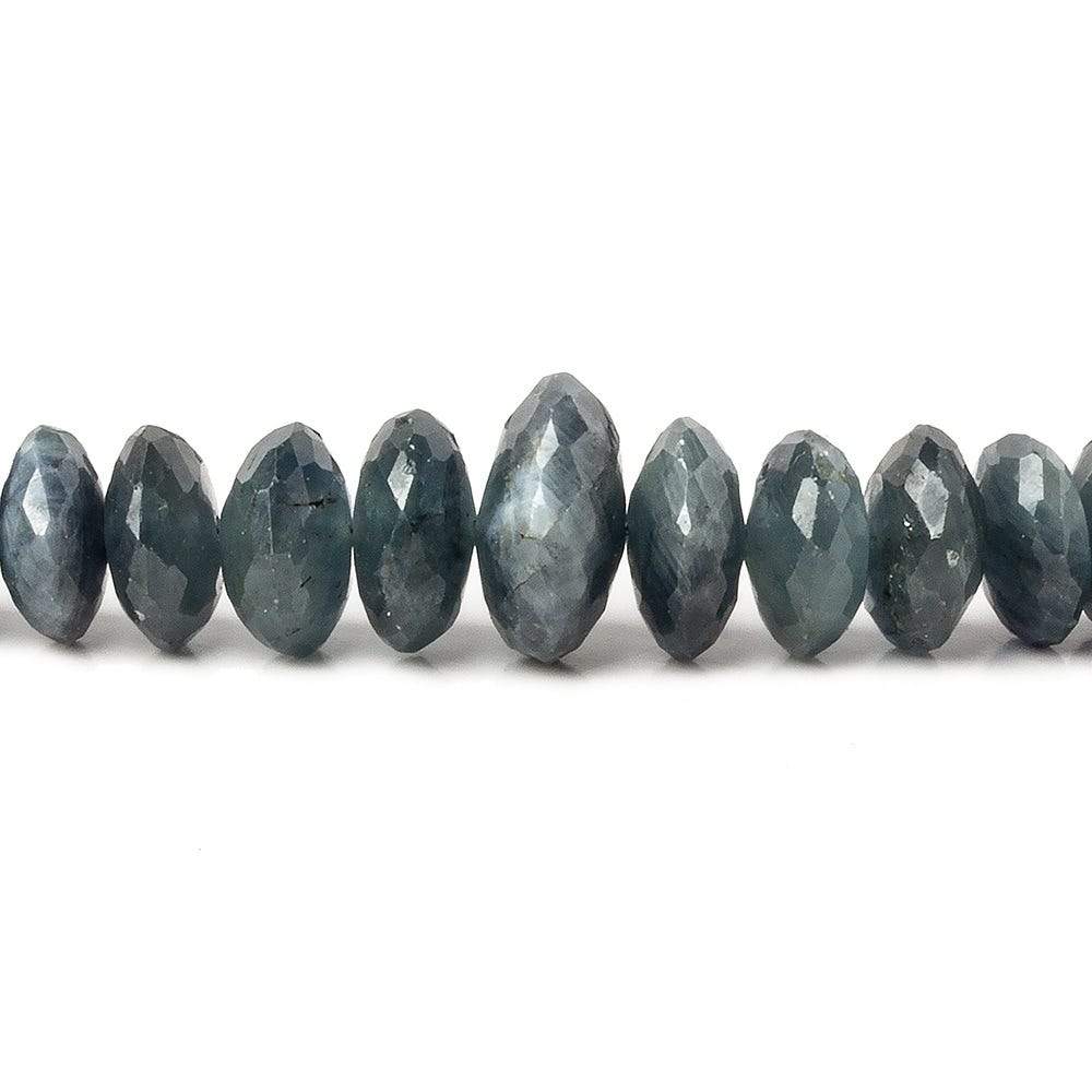 5-9mm Blue Sapphire German Faceted Rondelle Beads 16 inch 136 pieces (ONLINE ORDER ONLY)