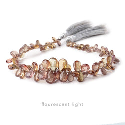 5-10mm Color Change Garnet Faceted Pear Beads 9 inch 97 pieces AAA Grade (ONLINE ORDER ONLY)