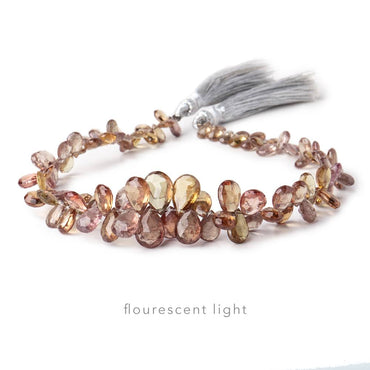 5-10mm Color Change Garnet Faceted Pear Beads 9 inch 97 pieces AAA Grade (ONLINE ORDER ONLY)