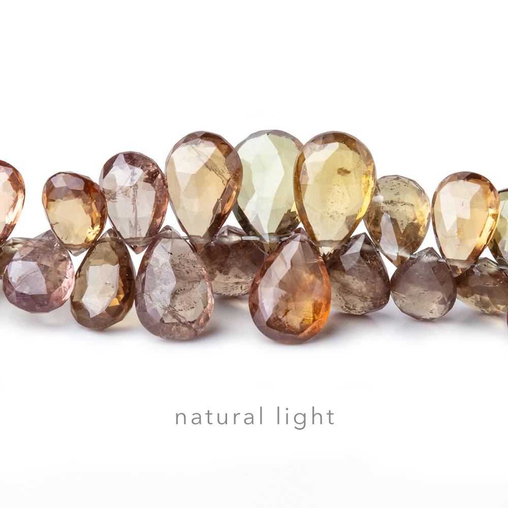 5-10mm Color Change Garnet Faceted Pear Beads 9 inch 97 pieces AAA Grade (ONLINE ORDER ONLY)