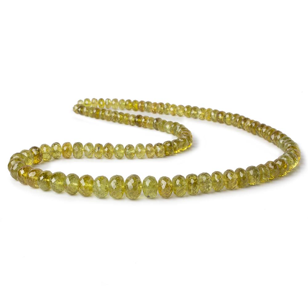 5-10mm Grossular Garnet faceted rondelles 18 inch 104 pieces AA (ONLINE ORDER ONLY)