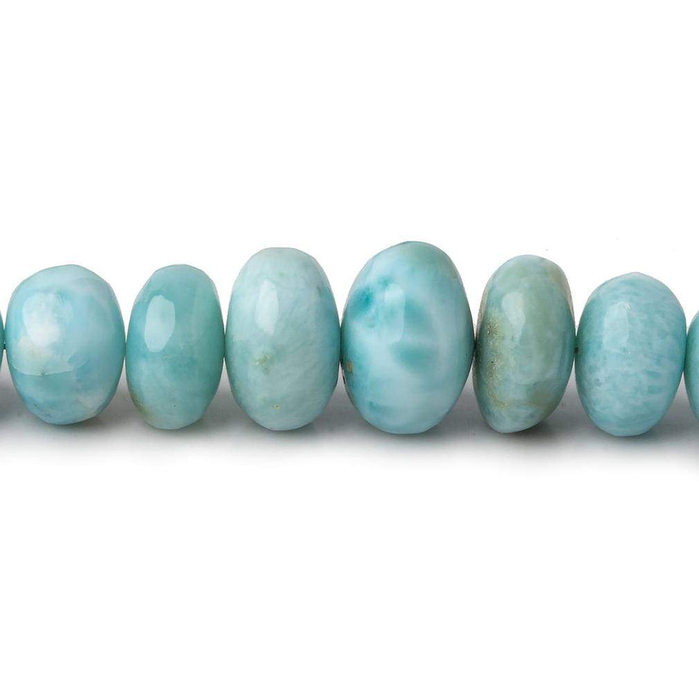 5-10mm Larimar plain rondelle beads 18 inch 105 pieces AAA (ONLINE ORDER ONLY)