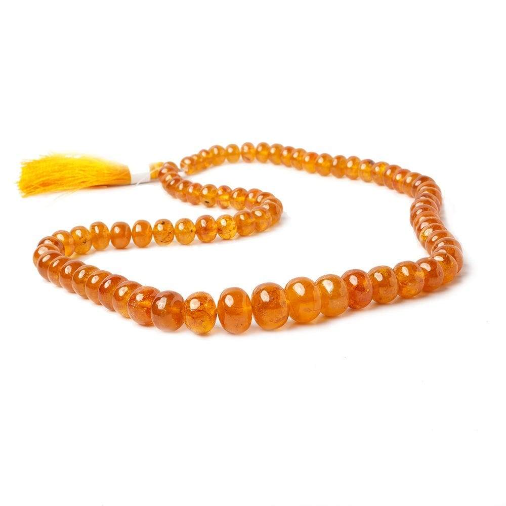 5-10mm Mandarin Garnet Plain Rondelle Beads 16 inch 76 pieces AAA (ONLINE ORDER ONLY)