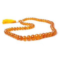 5-10mm Mandarin Garnet Plain Rondelle Beads 16 inch 76 pieces AAA (ONLINE ORDER ONLY)
