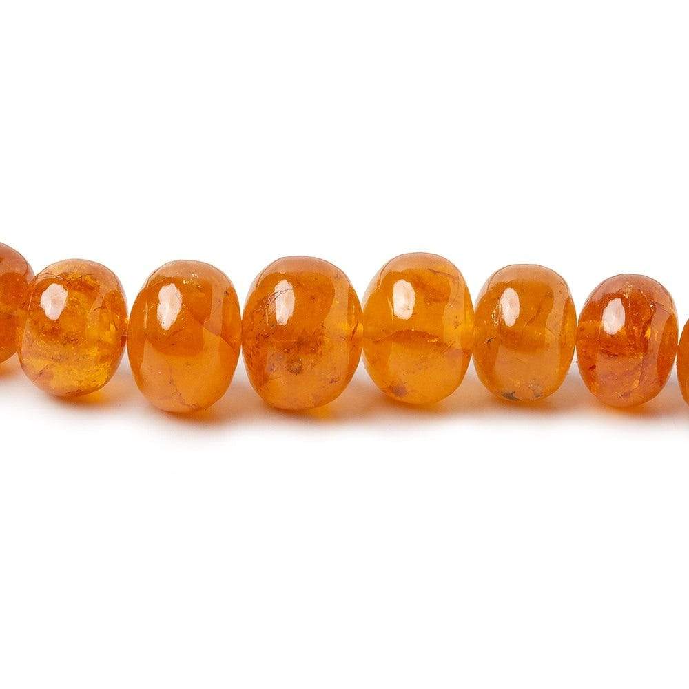 5-10mm Mandarin Garnet Plain Rondelle Beads 16 inch 76 pieces AAA (ONLINE ORDER ONLY)
