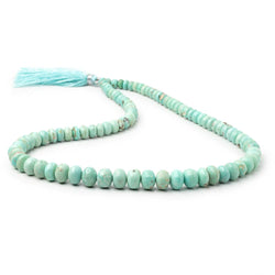 5-10mm Mongolian Turquoise Plain Rondelle Beads 18 inch 88 pieces (ONLINE ORDER ONLY)