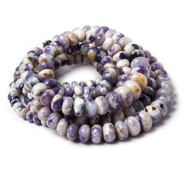 5 - 10mm Morado Purple Opal Plain Rondelle Beads 18 inch 115 pieces (ONLINE ORDER ONLY)