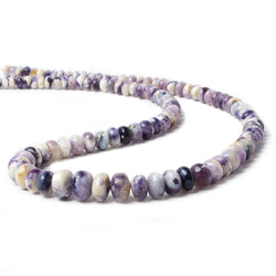 5 - 10mm Morado Purple Opal Plain Rondelle Beads 18 inch 115 pieces (ONLINE ORDER ONLY)