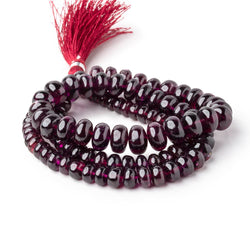 5-10mm Rhodolite Garnet Plain Rondelle Beads 18 inch 100 pieces AA (ONLINE ORDER ONLY)