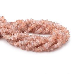 5-10mm Sunstone Plain Chip Beads 16.5 inch 139 pieces (ONLINE ORDER ONLY)