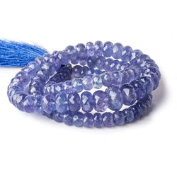 5-10mm Tanzanite Faceted Rondelles 17 inch 107 beads AA (ONLINE ORDER ONLY)