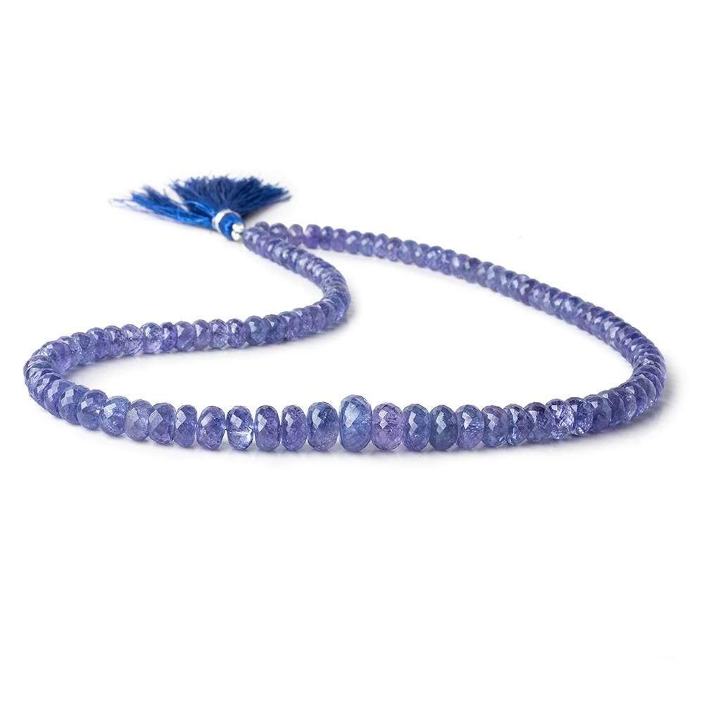 5-10mm Tanzanite Faceted Rondelles 17 inch 107 beads AA (ONLINE ORDER ONLY)