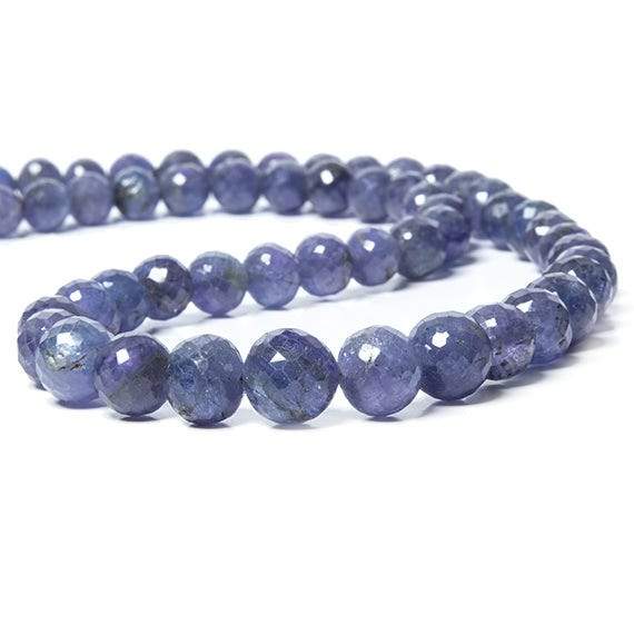 5-10mm Tanzanite faceted round Beads 16 inch 68 pieces (ONLINE ORDER ONLY)