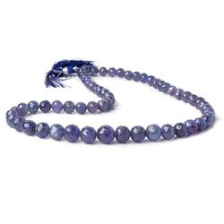 5-10mm Tanzanite faceted round Beads 16 inch 68 pieces (ONLINE ORDER ONLY)